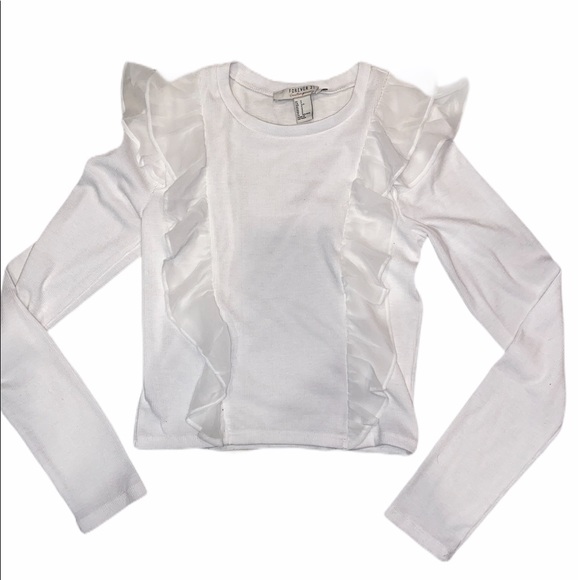 Cute ribbed top with flowy details - Picture 2 of 2